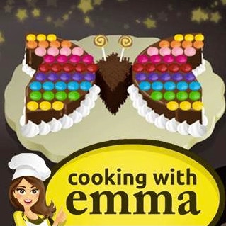 Butterfly Chocolate Cake - Cooking with Emma