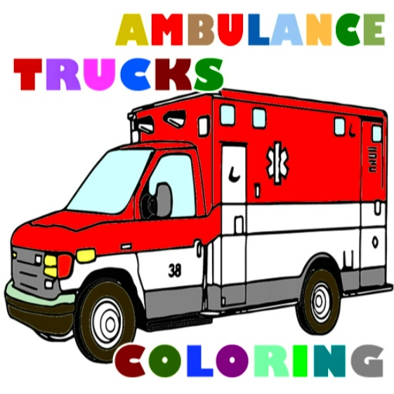 Ambulance Trucks Coloring