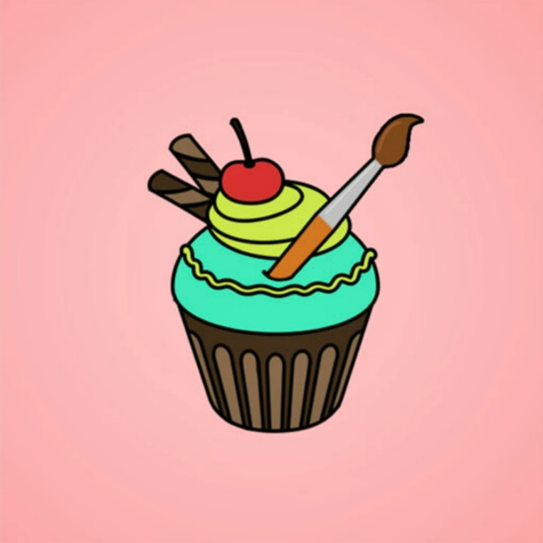 Yummy Cupcake Coloring