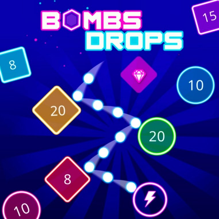 Bombs Drops - Physics balls