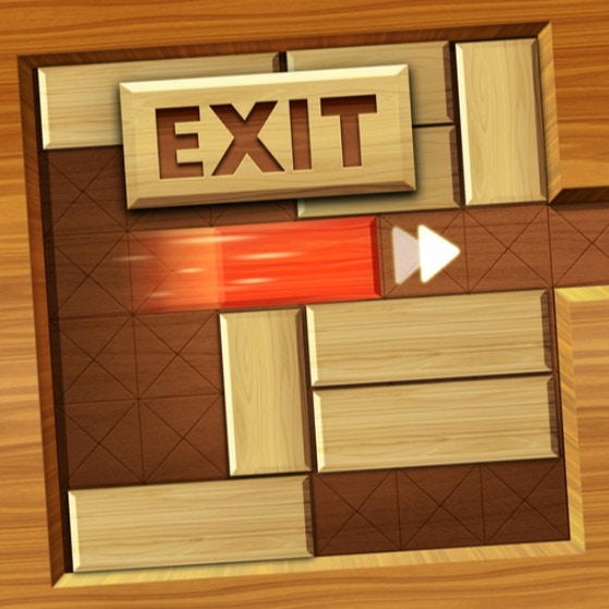 EXIT: unblock red wood block