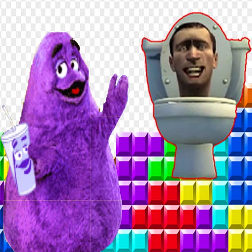 Grimace Shake and Skibidi Tetris