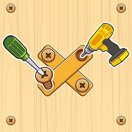 Nuts and Bolts Wood Puzzle Game