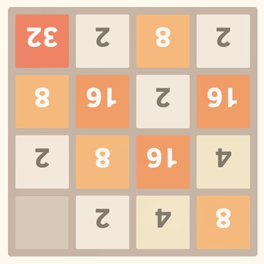 2048 Upside Down