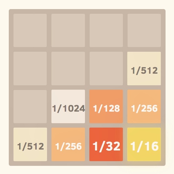 2048 with Fractions